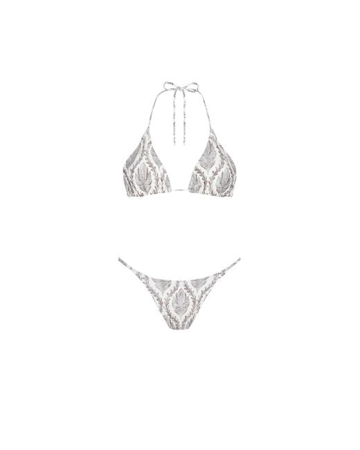 Aguaclara Metallic Sultana Triangle Top