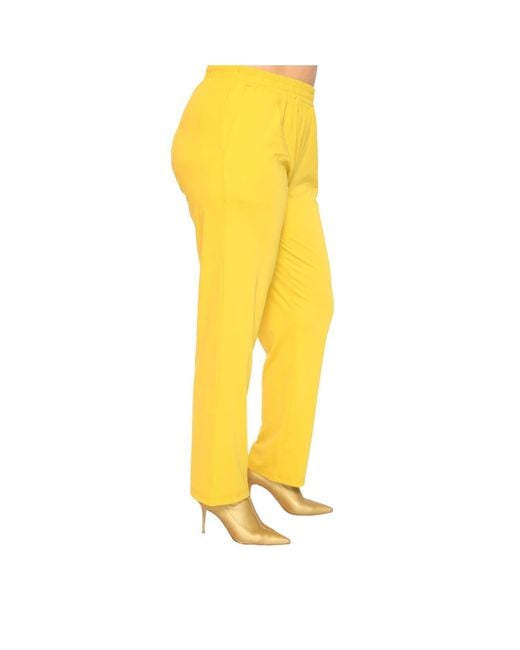 Miracles Manifester Yellow Mid-Rise Straight Leg Pants
