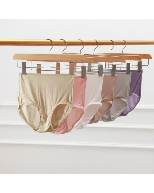 Soft Strokes Silk White Set Of Two Knitted Silk Mid Rise French Cut Pantie Shimmer Collection
