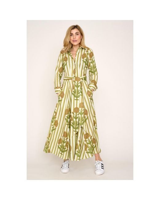 At Last Yellow Cotton Marigold Dress
