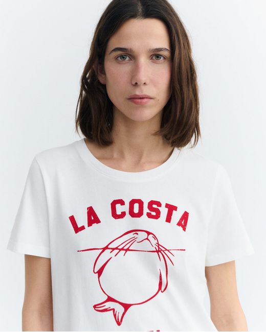 Thinking Mu White Animal Motel Ida T-Shirt