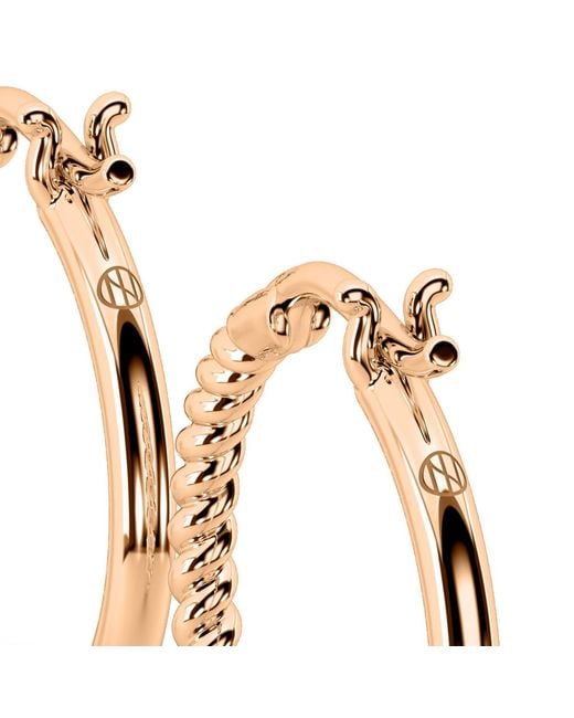 Onia Metallic Braided Everyday O-Hoops