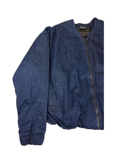 Win Out Blue Balloon Denim Bomber for men