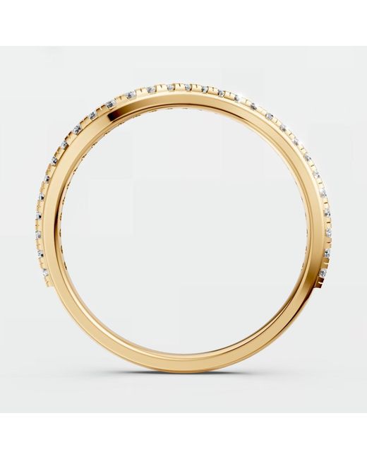 Aya Fine Jewelry Metallic Round Twisted Lab Diamond Infinity Ring