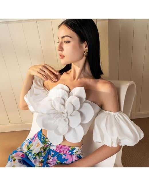 Yumi Kim White Keira Linen Top