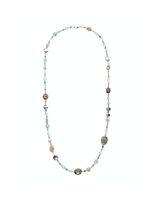 Jaredjamin Metallic Nerissa Gemstone Convertible Strand