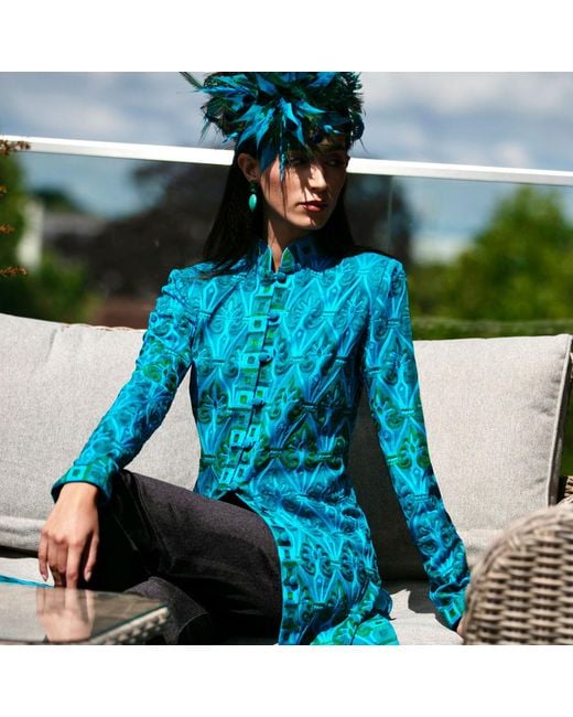 Beatrice von Tresckow Blue Mystique Embroidered Jacket