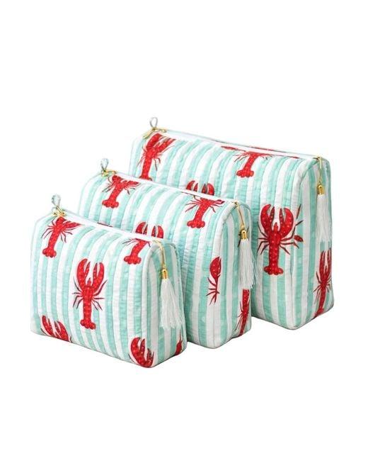 Conscious Yoga Collective Red The Striped Lobster Travel Set