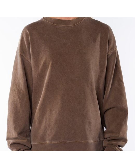 Ariko Natural Brownstone Post Surf Crew Sweat for men