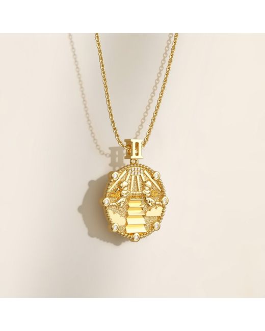 Vanimy Metallic Promised Land Angel Divine Guidance Pendant Necklace