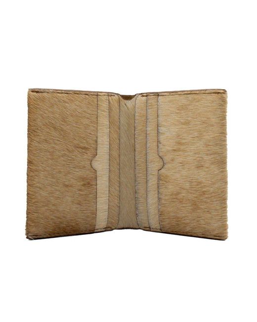 godi. Natural Handmade Cow Hair-On-Hide Bifold Wallet – Neutral