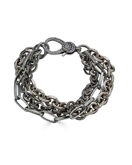 Loni Paul Jewelry Metallic Three Strand Bracelet