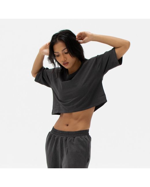 Storm Black Easy Crop Top Shadow