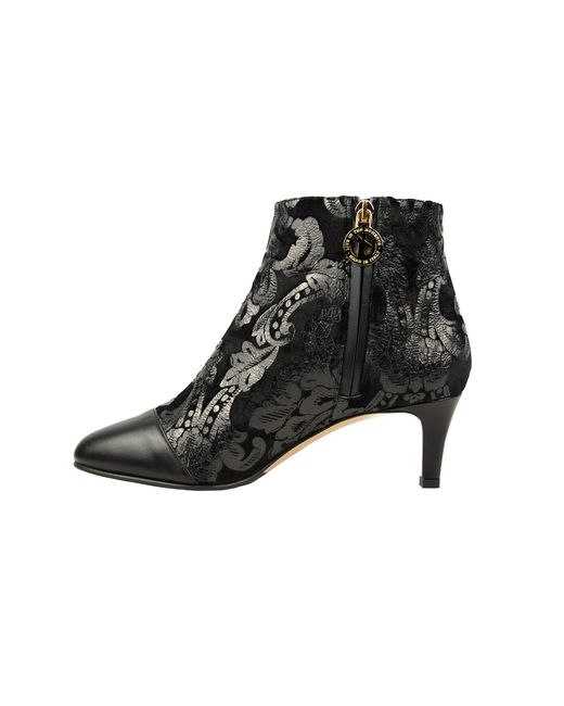 Moon D'elle Black Eclisse Ankle Boots