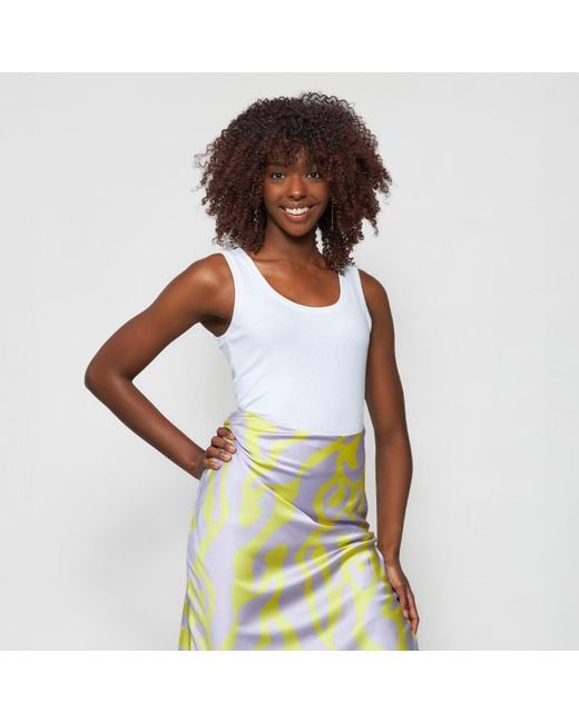 Solgo Atelier Blue Solgo Fine Rib Tank Top