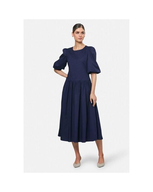 Helen Mcalinden Blue Iris Marine Dress