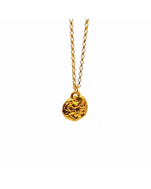 Moca Jewellery Metallic Moon Gem Necklace