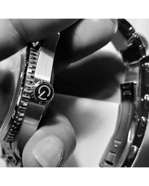 Lonard Watches Metallic Sonar Stainless Steel Oyster Bracelet Diver Watch for men