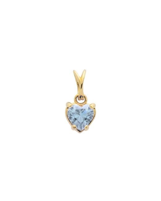 Belinda Jewelz Blue Aquamarine Heart Charm