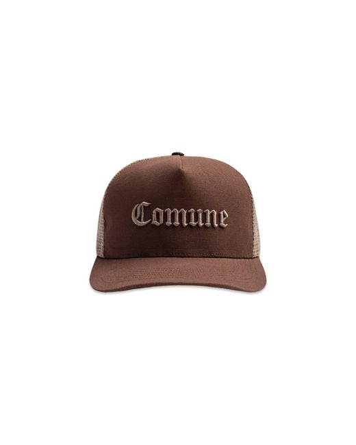 Comune Brown Cali Trucker Hat for men