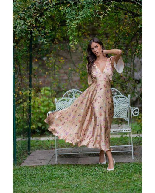 Sofia Tsereteli Pink Royal Sunset Evening Gown
