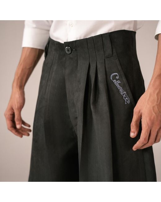 Collected Xx Black Fishtail Pants for men