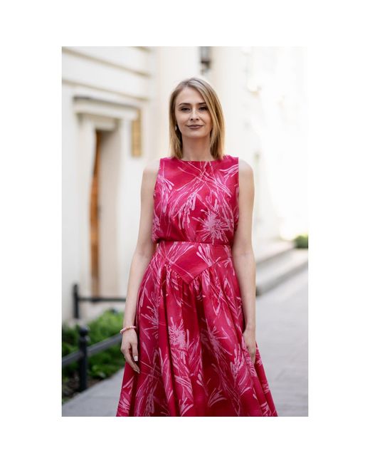 Oh!Zuza Pink Rose Echo Viscose Top Wide Straps