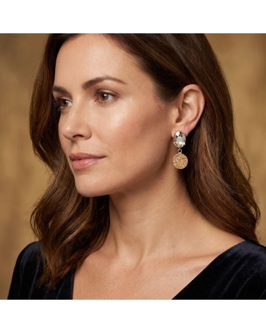 Otazu Metallic Classic Rocks Earrings Opal