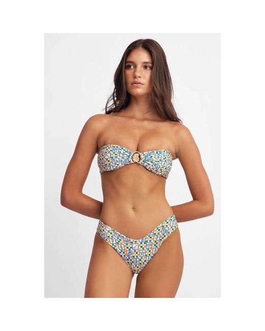 Blackbough Swim Multicolor Shelby Bandeau Top Conch Crush