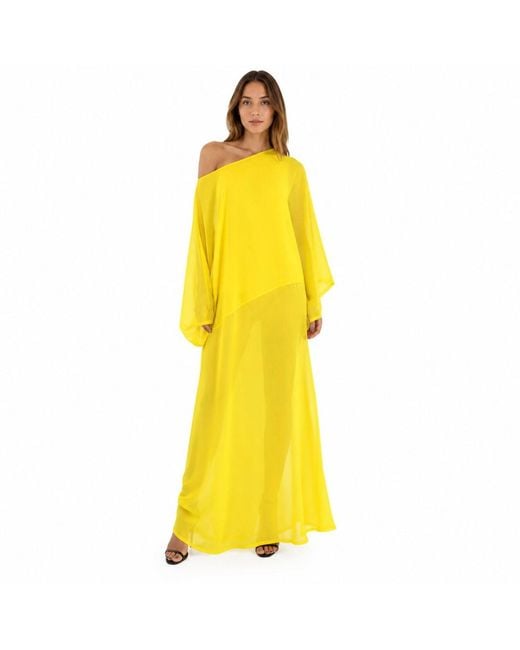 Chuks Collins Yellow Diaphanous Bat Wing
