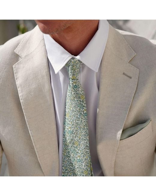 LE COLONEL Green Lime Katie & Millie Liberty Tie for men