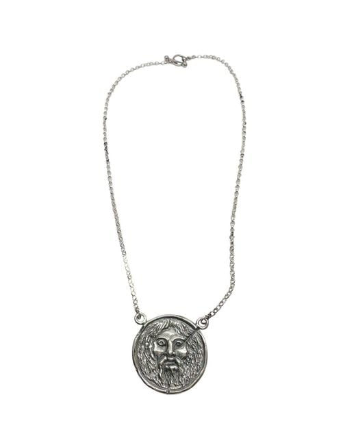 Tg-Jewellery by Tamara Gervasio Metallic La Bocca Della Verità Pendant Necklace – Sterling