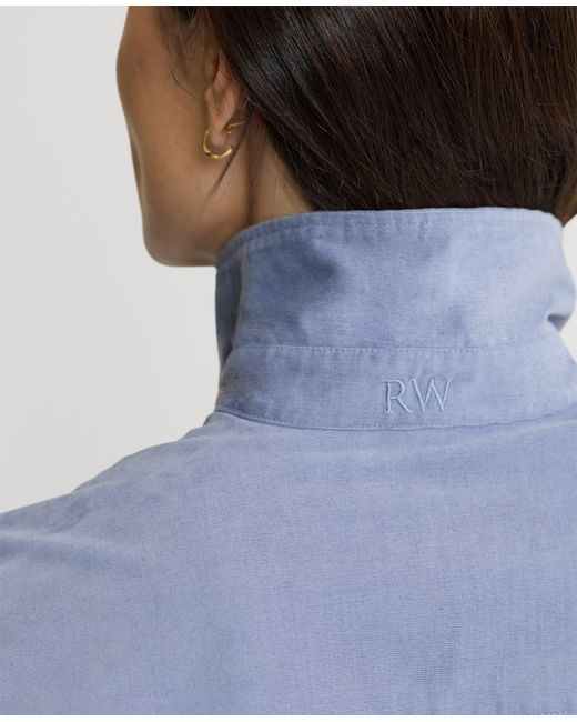 Really Wild Clothing Blue Spencer Stretch Corduroy Shirt