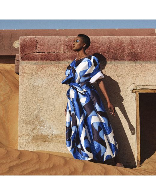 Miro Misljen Blue Cobalt Sky Dress