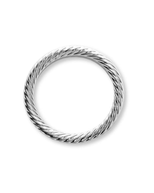 Argento Vivo Metallic Twisted Whitney Bangle