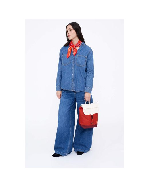 Lefrik Red Kaut Mini Backpack Cherry Block