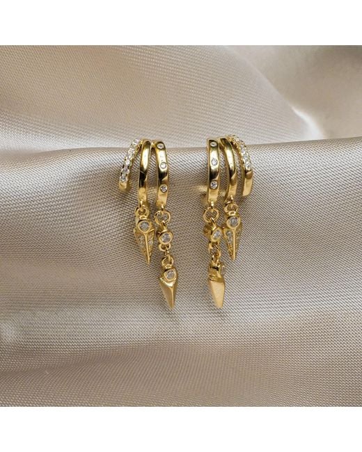 Aaria London Metallic Sienna Earrings