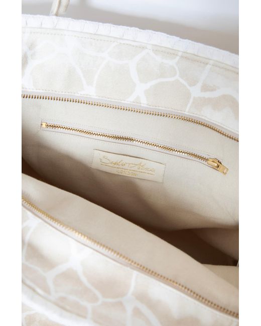 Sophia Alexia Natural Neutrals Sand Pebbles Barbados Beach Bag