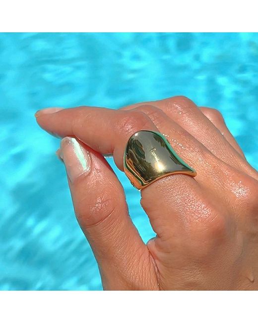 Mickey's Girl Metallic Nia Irregular Waterproof Ring for men
