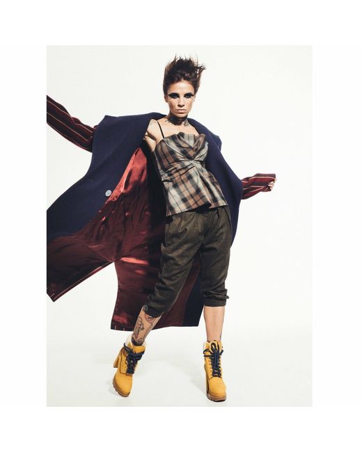 Serotoninn Green Tailored Wool Capri Pants