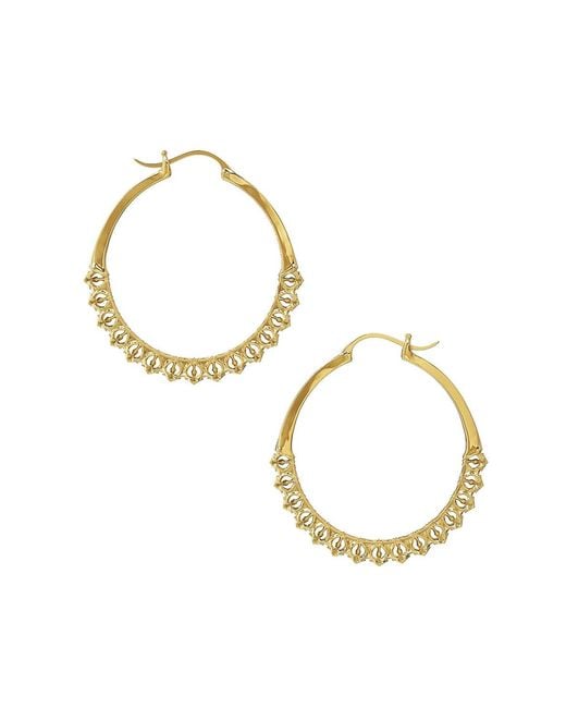 Astor & Orion Metallic Calla Lightweight Hoops Small