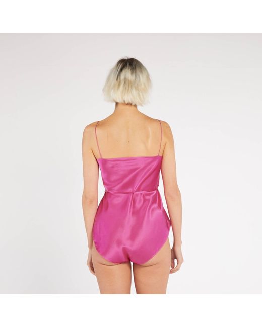 Maguy De Chadirac Pink Classic Silk Teddy