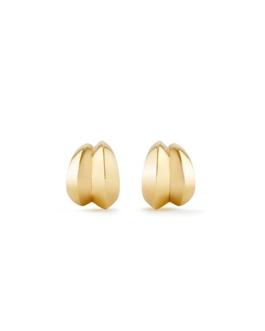 Dinny Hall Metallic Iceni Medium Double Hoops