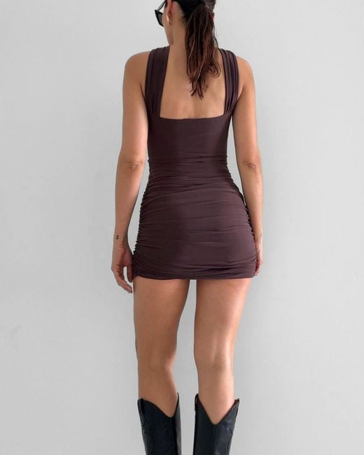 Alia Studio Brown Mirage Dress