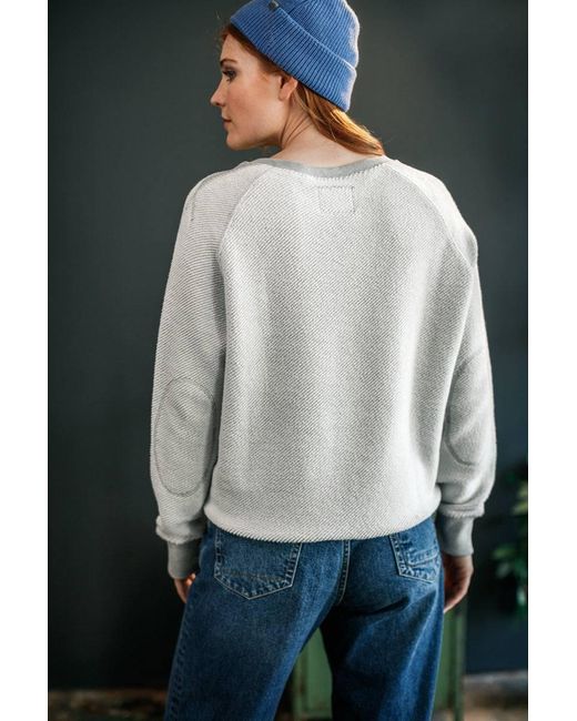 &SONS Trading Co Gray Damsons Swoop Sweatshirt Raw