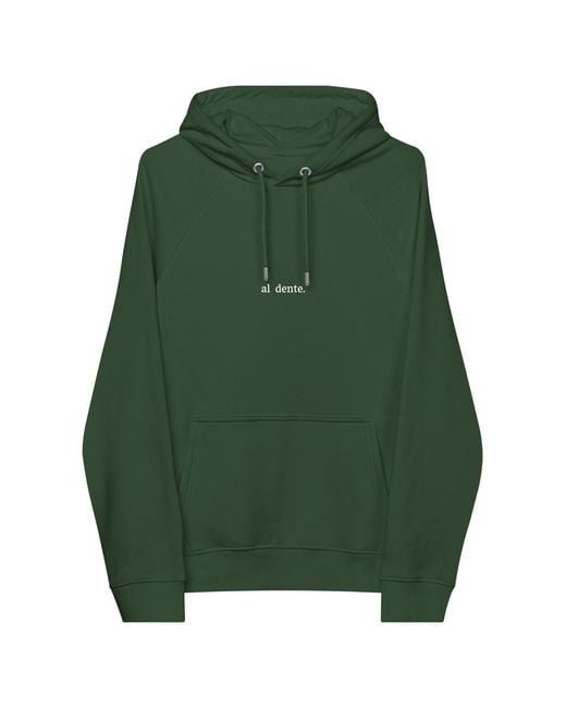 Anchor and Crew Green Bottle Eleven Life, Al Dente Editions Organic Cotton Hoodie for men