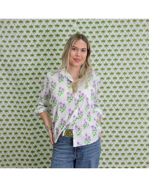 Mary Marshmallow Multicolor Boyfriend Shirt