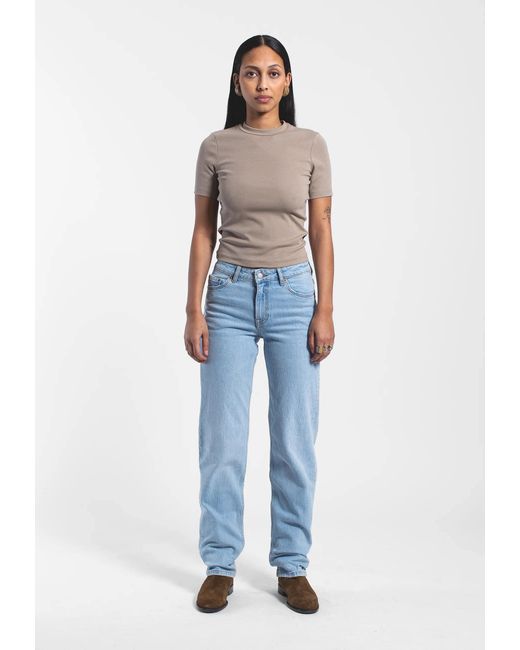 Dr. Denim Blue Arch Mid Straight