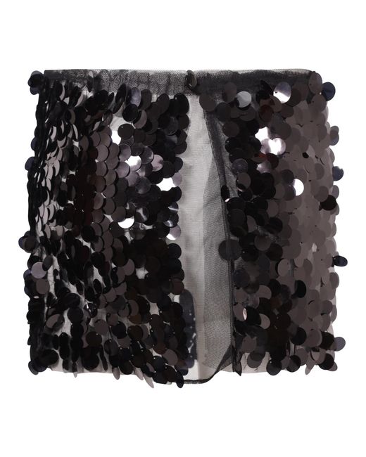 Belle -et-BonBon Black Naomi Sequin Shimmer Micro Skirt