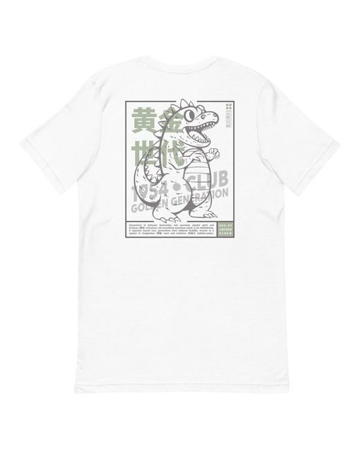 Anchor and Crew White Seven Godzilla Japan Era Organic Cotton T-Shirt for men